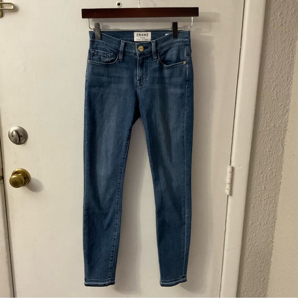 FRAME Denim Le Skinny de Jeanne Crop 25 Casual Minimalist Normcore Bohemian Chic